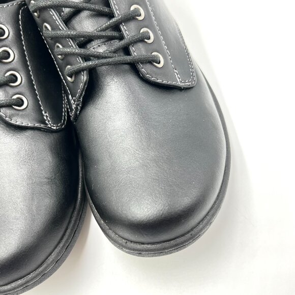 Eastland‎ Womens Size 6 Pandora Black Faux Vegan Leather Lace Up Oxfords Shoes - Picture 5 of 12